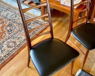 MCM vintage Koefoed hornslet Danish Teak Liz Dinning Chair 