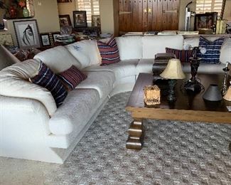 Carson gorgeous white sectional