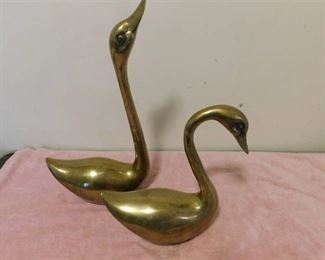 Brass Swans (2 ea)