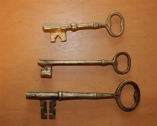 Solid Brass Skeleton Keys