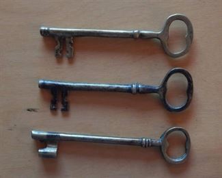 Solid Brass Skeleton Keys