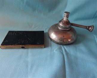 Antique Cigarette Case & Burner