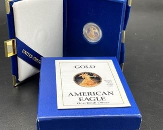 Gold American Eagle 1/10 Ounce $50 Coin