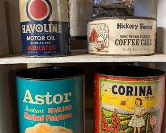 Assorted Advertising Cans