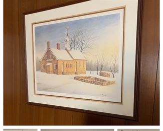 1988 "Early Winter at Bethabara" Framed Print by Perry Weir