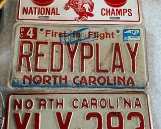 1983 N.C. State Championship License Plate