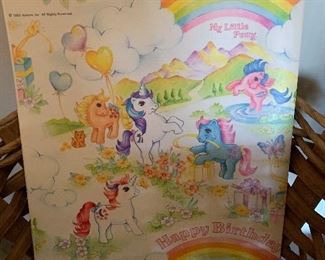 Vintage 1985 Hasbro "My Little Pony" Gift Wrap