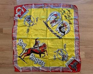 Autographed Roy Rogers Scarf