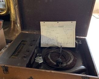 Old Portable Record Player/Radio Combo