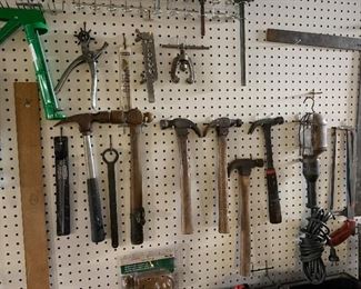 Assorted Hammers and Hand Tools