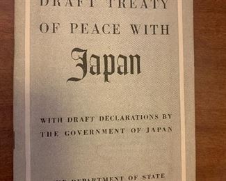 Draft Treaty of Peace with Japan