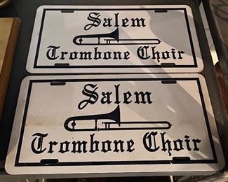 Vintage Salem Trombone Choir Plates