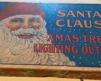 Old Santa Claus Xmas Tree Light Box Only