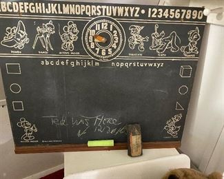 Vintage Disney chalkboard
