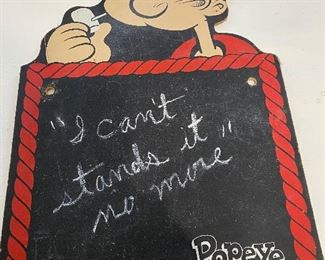 Vintage Popeye chalkboard