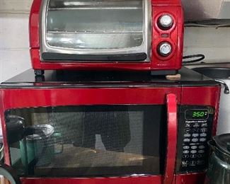 Hamilton Beach microwave and toaster oven. 