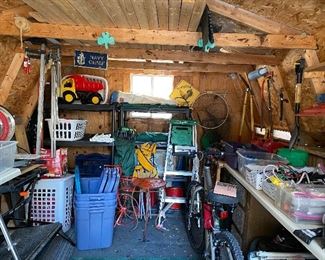 Lots of tools, and garden items