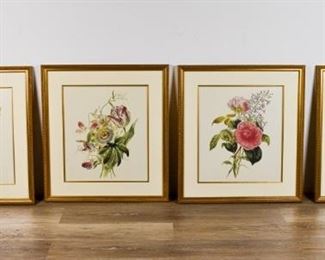 103	Set of 4 Botanical Prints	Set of 4 botanical prints. Each 16" x 14" (with frames 23 1/2" x 21 1/2").
