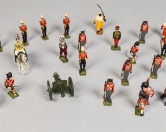 239	Britains LTD Lead Soldiers	29 Britains LTD toy soldiers.

