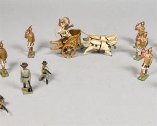 249	J Hill Co England Lead Soldiers	20 J Hill Co toy lead soldiers and 1 chariot
