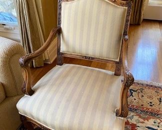 Pair of French arm chairs 