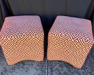 Geometric Ottomans