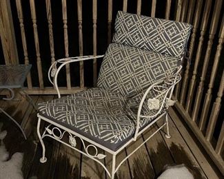 Iron outdoor chairs 
