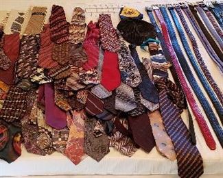 Assorted Ties, Belts And Hats