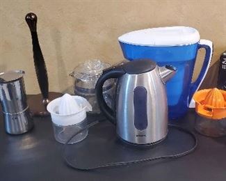 Coffee, Tea, Juice, Water