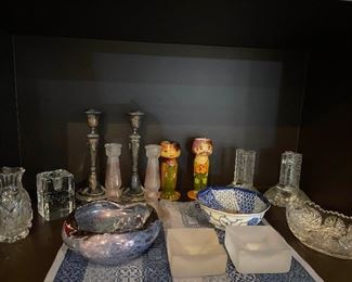 Decorative Candlesticks And Bowls