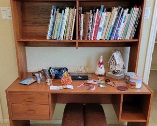 Desk, Books and Decor