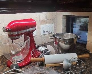 Kitchen Aid Stand Mixer And Accessories