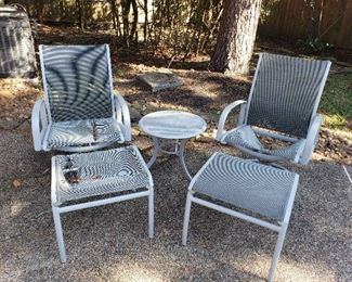 Patio Swivel Chairs Foot Rests Project