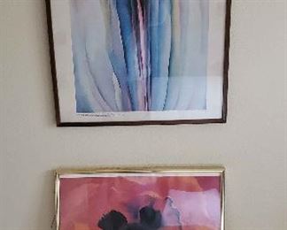 Two Georgia OKeeffe Framed Prints