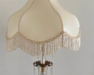 Crystal Table Lamp in the Victorian Style