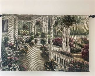 Floral Porch Wall Tapestry by B Brown
