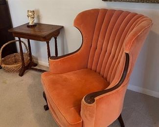 Barrel Back Wing Chair