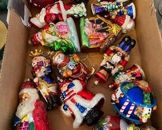 Variety of Glass Ornaments 