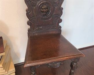 Black Forest Carved Chair