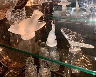 Lalique Bird, Waterford Butterfly, Crystal Swan
