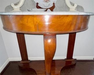 Antique Marble Too Console Table