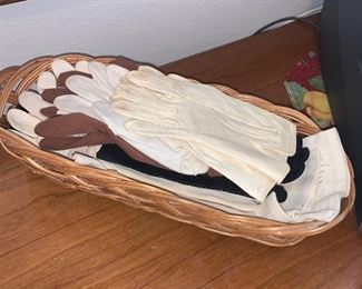 Vintage Gloves Leather and Fabric