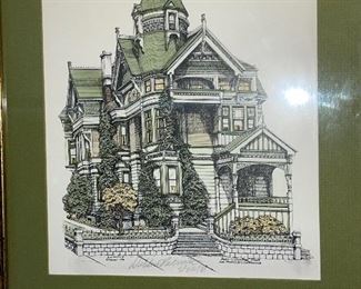 Debbie Patrick Watercolor Victorian House