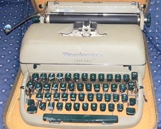 Remington Quite Riter Green Typewriter  