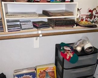 Records Lps, CDs, Record Sets, Santa Collection, Portable Drawers