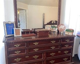 Nice Chippendale Style Dresser with Mirror