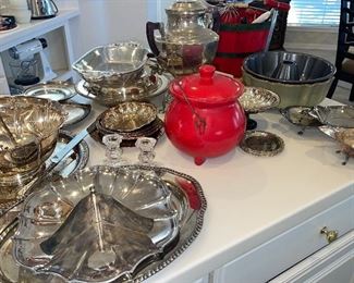 Bean Pot, Silverplate Serving Pieces, Coffee Pot