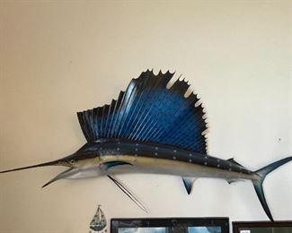Mounted sailfish