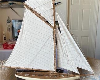 Large sailboat, measures 48 x 72