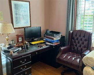 Executive desk and chair